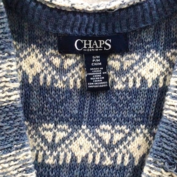 Chaps Sleeveless Cardigan - Picture 2 of 3